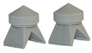 Bar Mills 4037	Roof Vents -- Unpainted pkg(2), O Scale