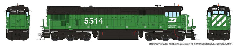 PREORDER Rapido 042006 HO GE C30-7 - Standard DC -- Burlington Northern