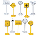 Bachmann 42204 Railroad & Street Signs (24 pieces), HO
