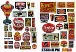 JL Innovative Design 422 Ice Cream & Soda Fountain Signs 1940's & 50's, HO Scale