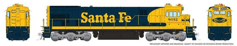 PREORDER Rapido 042504 HO GE C30-7 - ESU LokSound and DCC -- Santa Fe