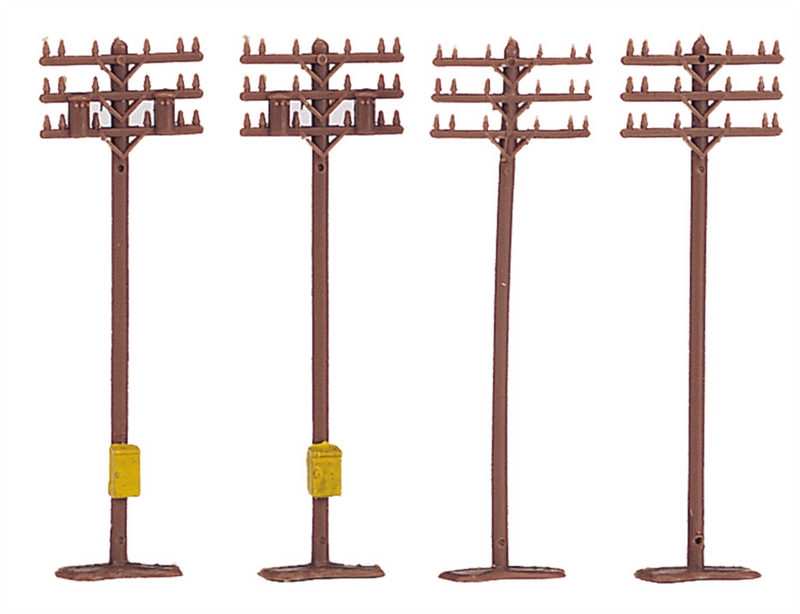 Bachmann 42506 Telephone Poles (12 pieces), N Scale