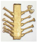 Cal-Scale Train Parts 429 Nathan M-5 Air Horn Kit (Five Chimes), HO