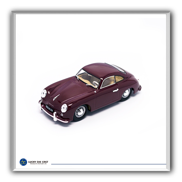 Lucky Die Cast 43218 1952 PORSCHE 356 (burgundy), 1:43 Scale