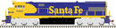 Atlas 10 003 705 GE U28CG - LokSound and DCC - Master(R) Gold -- Santa Fe 7903 (Warbonnet, blue, yellow), HO
