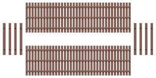 Ratio 437 Wooden Fencing, HO Scale