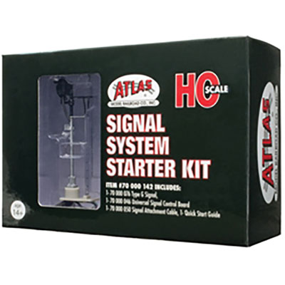Atlas 70 000 142 Signal Starter Set - All Scales Signal System -- 1 Each: Single-Head Type G Signal, Control Board and Signal Attachment Cable, HO