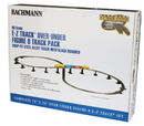Bachmann 44475 Over and Under Figure 8 Track Pack with Pier Set - Steel Alloy E-Z Track(R) - Set-Up Size: 78 x 36" 198 x 91.4cm, HO