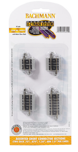 Bachmann 44899 Assorted Short Connector Sections, N Scale