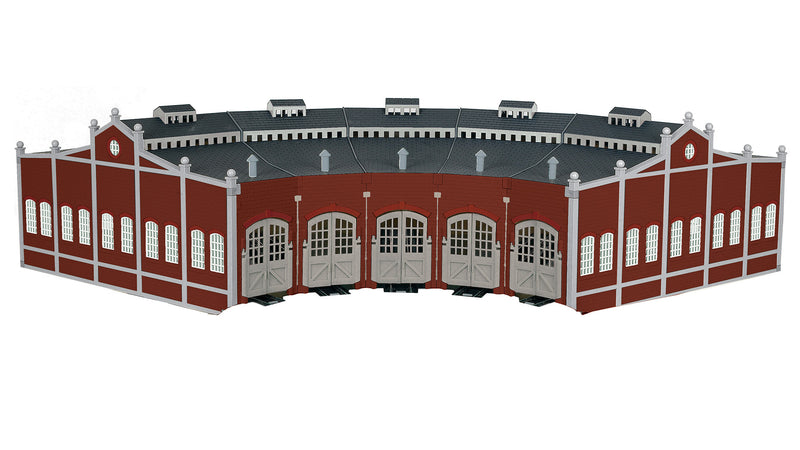 Bachmann 45020 FIVE-BAY ROUNDHOUSE WITH NICKEL SILVER E-Z TRACK, HO