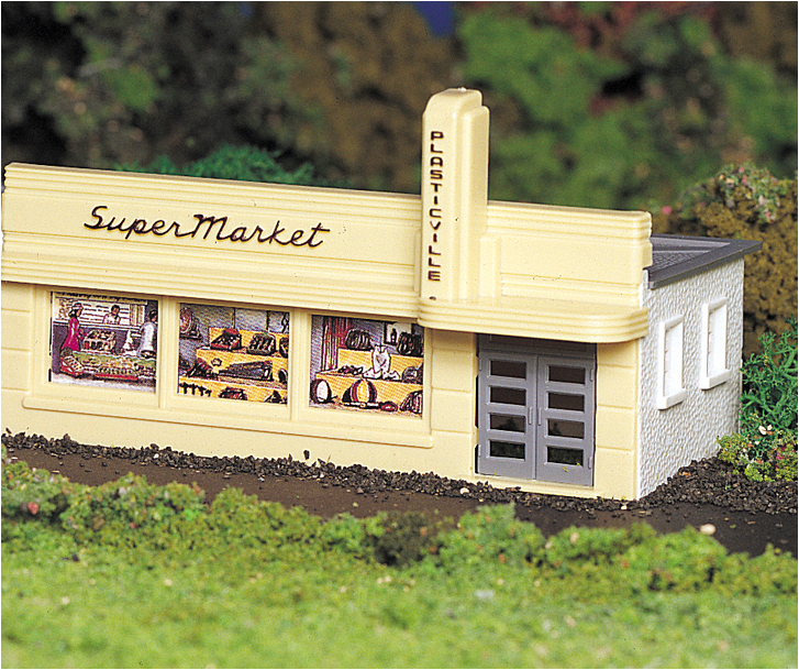 Bachmann 45141 SUPERMARKET, Kit, HO