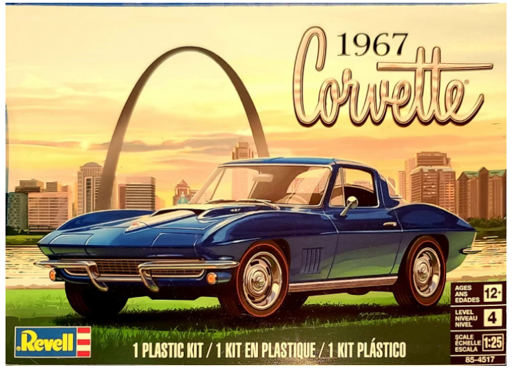 Revell Monogram Germany 4517 '67 Corvette Coupe 1:25