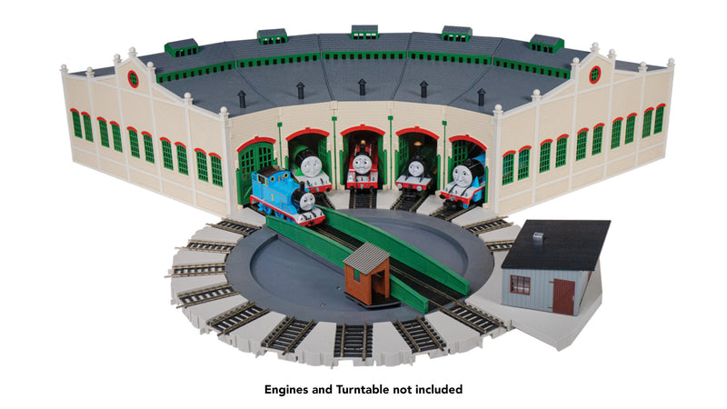 Bachmann 45230 TIDMOUTH SHEDS WITH STEEL ALLOY E-Z TRACK, HO