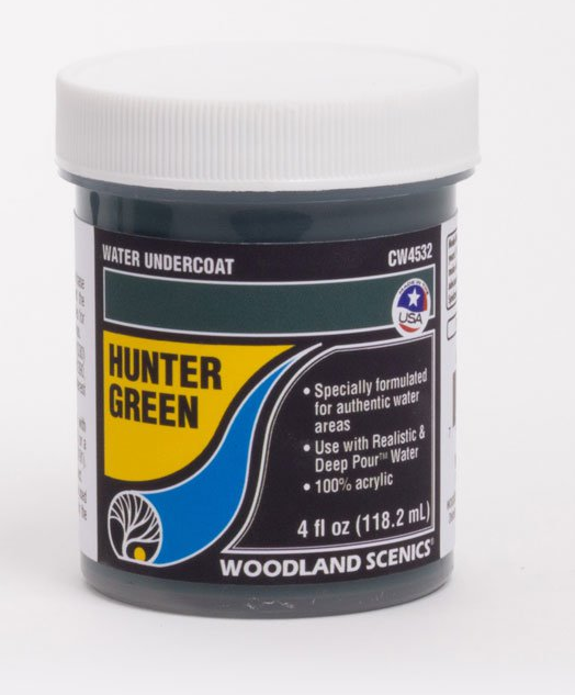 Woodland Scenics CW4532 Water Undercoat - Hunter Green