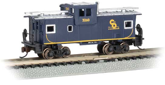 Bachmann 70762 36' Wide-Vision Caboose - Ready to Run - Silver Series(R) -- Chesapeake & Ohio 3260, N Scale