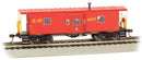 Bachmann 73209 Steel Bay-Window Caboose - Ready to Run - Silver Series(R) - Louisville & Nashville 6497, HO Scale