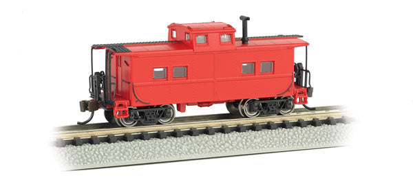Bachmann 16856 Northeast-Style Steel Cupola Caboose - Ready to Run - Silver Series(R), N Scale