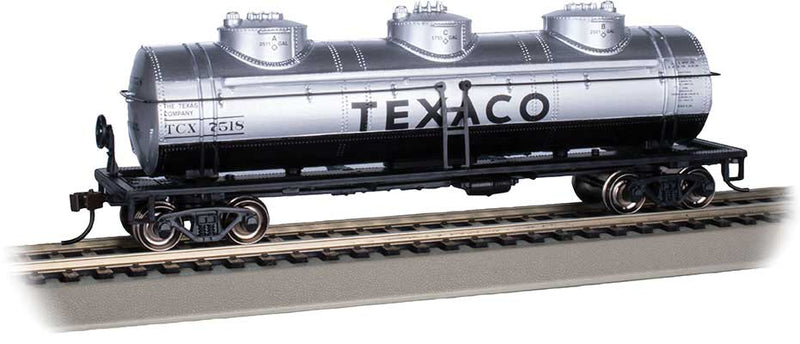 Bachmann 17112 40' 3-Dome Tank Car - Ready to Run - Silver Series(R) -- Texaco