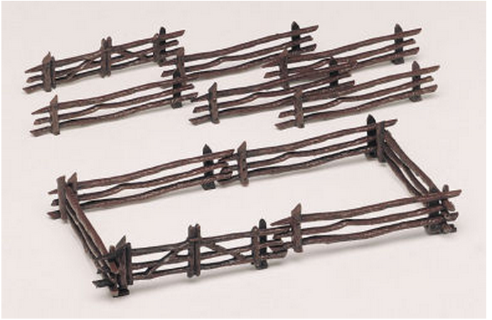 Bachmann 45984 RUSTIC FENCE 12pcs, O Scale