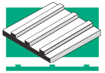 Evergreen Scale Models 14544 Board & Batten 12x24" -- .125" Spacing, A Scale