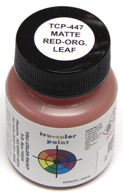 Tru-Color Paint TCP-447 MATTE RED-ORANGE LEAF