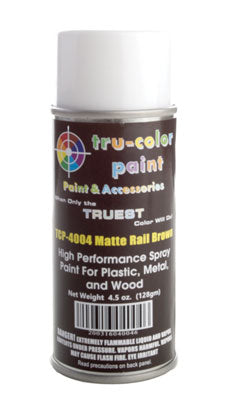 Tru-Color Paint TCP-4004 MATTE RAIL BROWN SPRAY