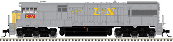 Atlas 10003666 GE U28C - Standard DC - Master(R) Silver -- Louisville & Nashville 1529 (gray, yellow), HO