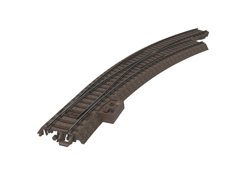 Trix TXX62772 Right Curved Turnout, R3 = 515 mm / 20-1/4" / 30, HO Scale