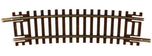 Atlas Model Railroad Co. 150-2015 Code 55 Track w/Nickel-Silver Rail & Brown Ties -- 12-1/2" Radius Half Curve pkg(6), N Scale