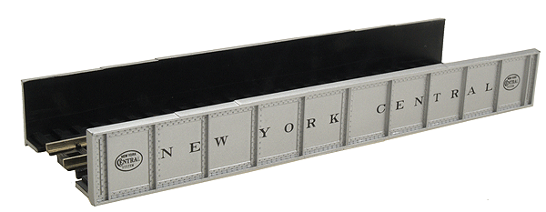 Atlas Model Railroad Co. 150-2551 Decorated Code 80 Plate-Girder Bridge -- New York Central (silver, black), N scale