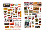 JL Innovative Design 484 Vintage Gas Station Signs, Texaco 1930's - 50's, HO Scale