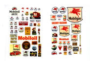 JL Innovative Design 485 Vintage Gas Station Signs, Mobil 1930's - 50's, HO Scale