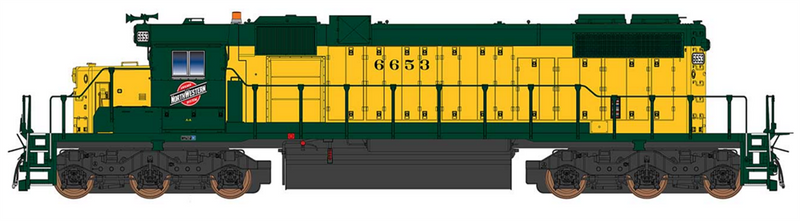 PREORDER InterMountain 493302S-02 SD38-2, W/DCC & Sound, Chicago & North Western