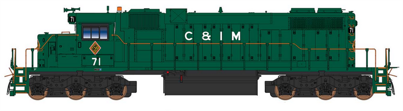 PREORDER InterMountain 493303S -02 SD38-2, W/DCC & Sound, Chicago & Illinois Midland