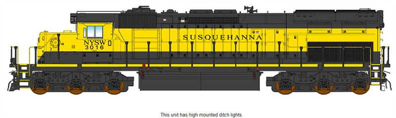 PREORDER InterMountain 49410(S)-04 SD40T-2 W/DCC & Sound, New York Susquehanna & Western