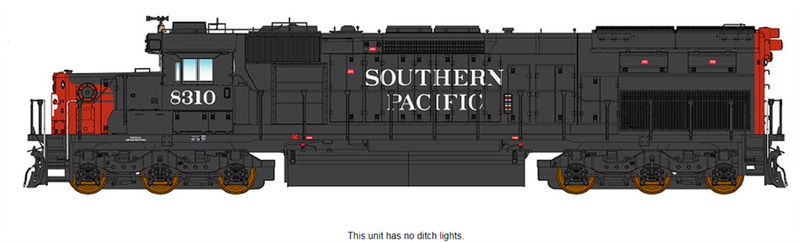 PREORDER InterMountain 49421(S)-05 SD40T-2 W/DCC & Sound, Southern Pacific - Snoot - L Window