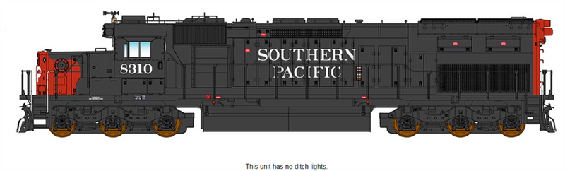 PREORDER InterMountain 49421(S)-03 SD40T-2 W/DCC & Sound, Southern Pacific - Snoot - L Window