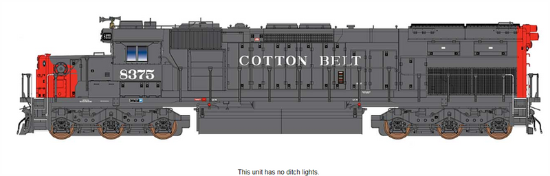 PREORDER InterMountain 49422(S)-01 SD40T-2 W/DCC & Sound, Cotton Belt - Snoot - L Window