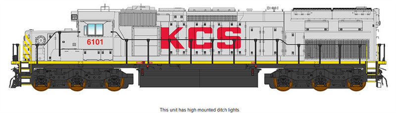 PREORDER InterMountain 49426(S)-01 SD40T-2 W/DCC & Sound, Kansas City Southern