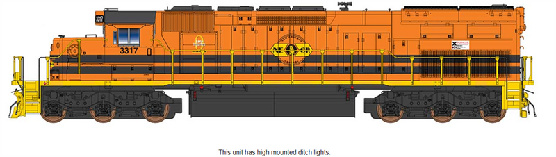 PREORDER InterMountain 49427(S)-01 SD40T-2 W/DCC & Sound, Genessee & Wyoming