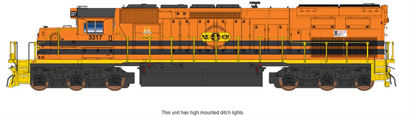 PREORDER InterMountain 49427(S)-03 SD40T-2 W/DCC & Sound, Genessee & Wyoming