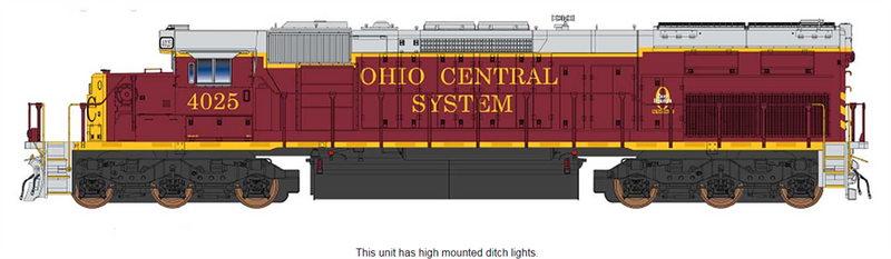 PREORDER InterMountain 49428(S)-02 SD40T-2 W/DCC & Sound, Ohio Central