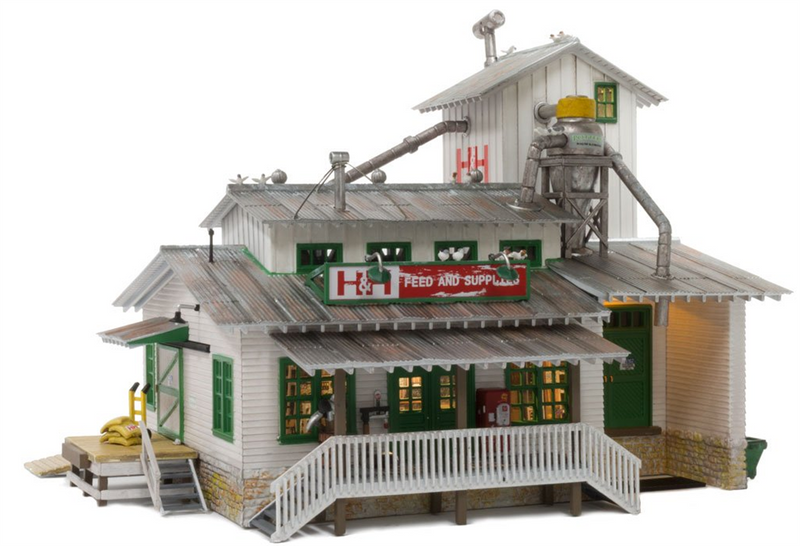 Woodland Scenics 4949 H&H Feed Mill, N Scale