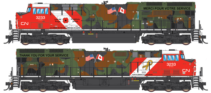 InterMountain 497109(S)-02 GE Evolution Series Tier 4 Locomotive, W/DCC & Sound, Canadian National - Veterans