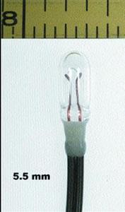 Miniatronics MNT1802810 Micro Mini Lamp, Clear, 5.5mm, 14v, 80mA, [10 pcs], All Scales