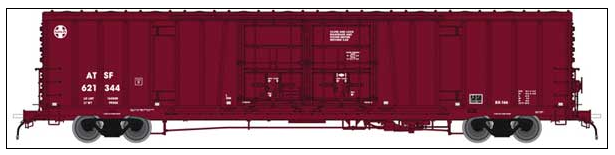 Atlas Model Railroad Co. 50004062 Santa Fe Class BX-166 62' Beer Boxcar - Ready to Run -- Santa Fe 621448 (Berwind Repaint Version J, Boxcar Red), N