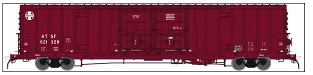 Atlas Model Railroad Co. 50004073 Santa Fe Class BX-166 62' Beer Boxcar - Ready to Run -- Santa Fe 621406 (Boxcar Red, 24" Logo Version 3), N Scale