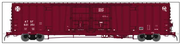 Atlas Model Railroad Co. 50004078 Santa Fe Class BX-166 62' Beer Boxcar - Ready to Run -- Santa Fe 621515 (Boxcar Red, Early Q Logo), N Scale