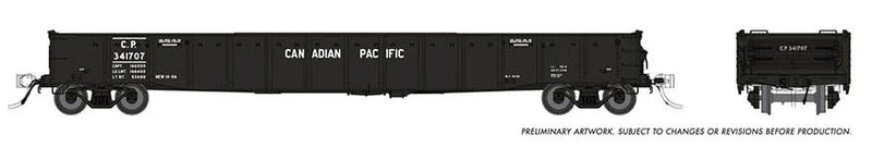 Rapido 50051 52'6" Gondola: Canadian Pacific - Delivery Scheme: 6-Pack Car Numbers: