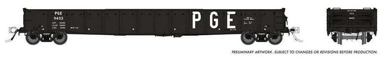 Rapido 50055 52'6" Gondola: PGE - Delivery Scheme: 6-Pack Car Numbers: